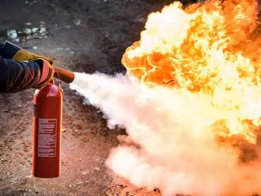 Fire extinguisher installation